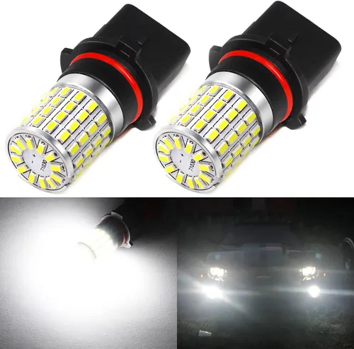 PHINLION Focos LED Superbrillantes 3014 72-SMD P13W 12277 SH23W 6000K Color Blanco Xenón para Luces de Marcha Diurna de Camaro 2010 2011, Juego de 2