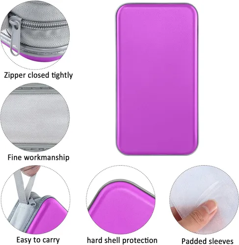 Vista 62 de Estuche para CD, capacidad para 80 unidades, para CD/DVD, cartera, de plástico duro, CD y DVD, carpetas de almacenamiento para automóvil, hogar