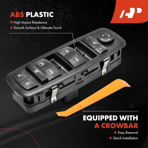 Vista 5 de A-Premium Master - Interruptor de ventana eléctrica compatible con Jeep Cherokee 2014 2015 2016 2017, Sport Utility, lado delantero izquierdo