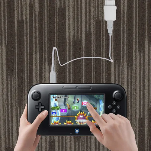 Vista 6 de YOUSHARES Wii U Gamepad - Adaptador de carga de alimentación intercambiable, cable de alimentación adaptador de CA y cable para Nintendo WiiU