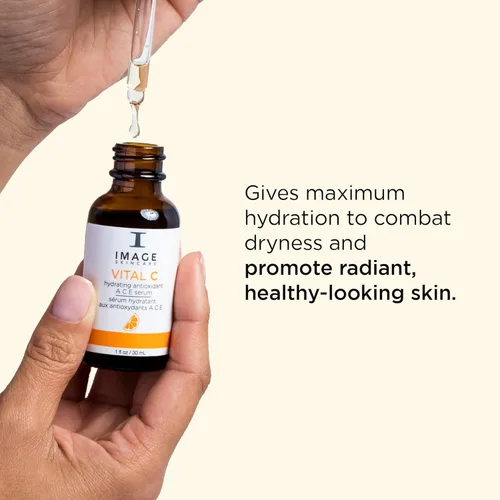 Vista 4 de IMAGE Skincare, VITAL C Suero hidratante de vitamina A C E, complejo iluminador, 1 fl oz