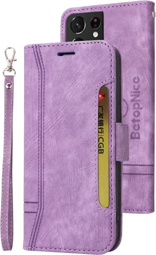 Vista 77 de Funda tipo cartera para Samsung Galaxy S20, piel sintética, con función atril, ranuras para tarjetas, funda plegable con tapa, funda protectora