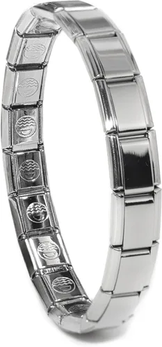 Dolceoro Pulsera italiana brillante de 0.354in, a partir de 18 eslabones para tamaño de muñeca de 6 pulgadas, otras opciones para tamaños más