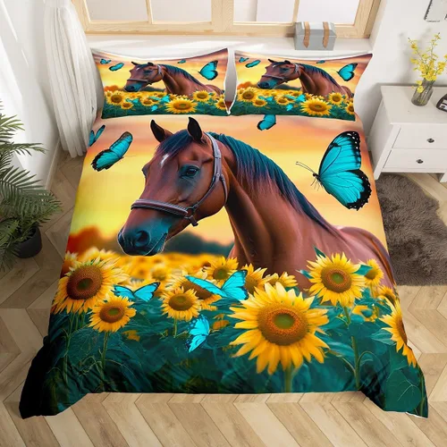 Vista 28 de Juego de ropa de cama estampada con diseño de perro y mi lado, tamaño King, diseño de pareja, color negro y blanco, juego de ropa de cama de perro