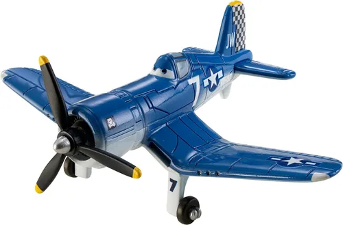 Vista 8 de Aviones Bomberos y Rescate: N.º 7 Dusty Crophopper 1:55 Modelo de Aviones de Diecast de Metal Juguetes Educativos