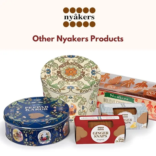 Vista 9 de Nyaker Swedish Gingersnap Cookies Twin Sleeve, 10.6 onzas (paquete de 3: 31.8 onzas en total)