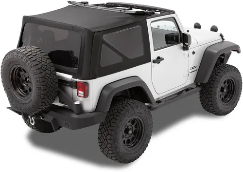 Vista 3 de Bestop 7984617 Repuesto de sarga negra para hardware OEM - Wrangler 2010-2018 de 2 puertas