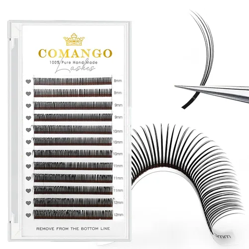 Vista 33 de CoMango Spikes - Extensiones de pestañas Flora 6D, color negro mate