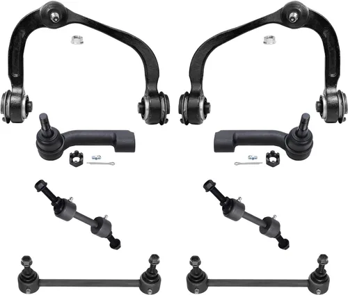 Vista 54 de Detroit Axle - Kit de 8 piezas para Chevy GMC Silverado Sierra Suburban 1500 Yukon Cadillac Escalade 2 brazos de control superior, 2 barras