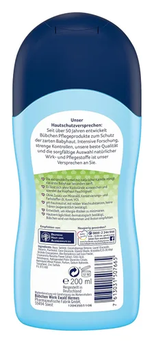 Vista 2 de Buebchen Baby Shampoo con proteína de trigo y manzanilla 200 ML