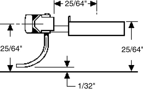 Vista 2 de Ho Bigote Coupler, 25/64" underset (2PR)