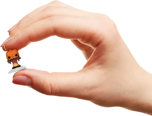 Vista 3 de Funko Bitty Pop the Nightmare Before Christmas - Pumpkin Jack 4 unidades - Rey Calabaza, alcalde (frunte), barril y una sorpresa misteriosa - Figura