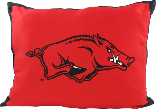 College Covers Almohada de tiro de 28 x 20 pulgadas, Arkansas Razorbacks