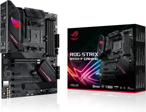ASUS ROG Strix B550-F Gaming Motherboard Gaming ATX, AMD B550, Socket AM4, DDR4, PCI 4.0, Intel 2.5GB LAN, 2xM.2, ASUS Optimem II, USB 3.2 Gen 2,