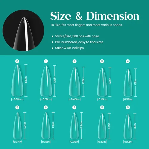 Vista 132 de Beetles - Gel de pegamento de uñas 9 en 1 para puntas de uñas y uñas acrílicas transparentes de larga duración, pegamento de extensión UV