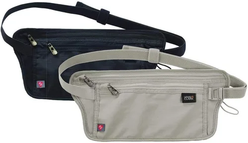 Vista 5 de Lewis N. Clark Cinturón de dinero con bloqueo RFID, bolsa de viaje para cintura + tarjeta de crédito, identificación, soporte para pasaporte