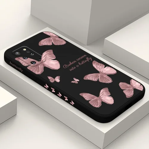 Vista 40 de LEECG para Samsung Galaxy S20 Funda, Diseño Creativo Lateral con Forro de Microfibra de Silicona Suave con Patrón de Flores para Cubierta de negro