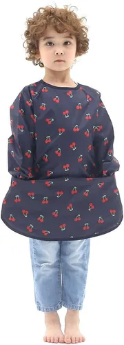 Vista 25 de Plie Kids Waterproof Art Smock – Long Sleeve Apron for Painting, Baking, Sensory Play (Ages 1–10)