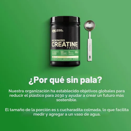 Vista 7 de Optimum Nutrition Creatina Micronizada Monohidrato en polvo, sin sabor, 240 porciones, 1200 gramos (el embalaje puede variar)