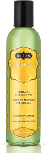 KAMA SUTRA Naturals - Aceite de masaje de vainilla y sándalo, 8 onzas líquidas, aceite de masaje para cuerpo, aceites portadores naturales, masaje