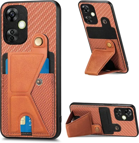 Vista 92 de Funda para Oppo K10x / OnePlus Nord CE 2 Lite 5G Funda para Realme 9 5G / 9 Pro / Q5 / V25 Funda de piel sintética con ranuras para tarjetas