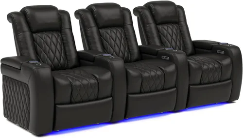 Vista 11 de Valencia Tuscany - Asiento de cine en casa, sillón reclinable eléctrico de piel de napa con espuma viscoelástica de gel frío, carga USB-C/USB-A