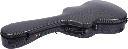 Vista 24 de Crossrock Funda de policarbonato para guitarra clásica, carcasa rígida 4/4 antiarañazos con bloqueo TSA, correas de mochila, interior de terciopelo