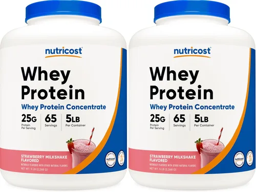 Vista 18 de Nutricost - Concentrado de proteína de suero (chocolate y mantequilla de cacahuate) 2 libras - Sin gluten y sin transgénicos