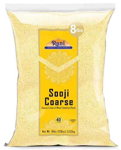 Vista 15 de Rani Sooji Gruesa (Farina, Suji, Rava, Rawa, Sémola de Trigo) Harina 32oz (2lbs) 908g ~ Completamente Natural Vegana Sin OGM Kosher De