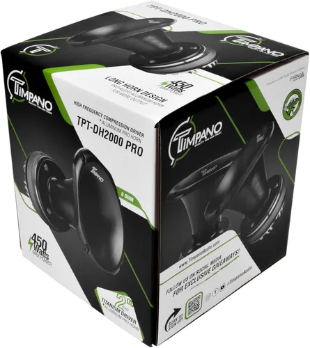 Vista 7 de Timpano TPT-DH2000 PRO Bocina de Compresión de Salida de 2" 450 Vatios Potencia Máxima 8 Ohmios Audio Profesional Bocina de Aluminio + Driver