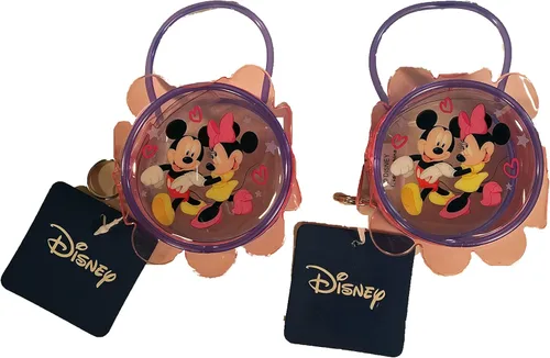 Disney Juego de 2 bolsas de juguete de Minnie y Mickey Mouse