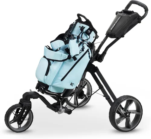 Vista 7 de KVV Bolsa de golf junior, bolsa de soporte de golf ligera para jugadores jóvenes para edades de 4-6, 6-8, 9-12, 12 años y más