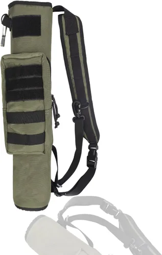 Vista 10 de KRATARC Carcaj de arco ligero para la espalda con doble uso plegable compacto, bolsa de flechas para la cadera con sistema Molle colgado para tiro