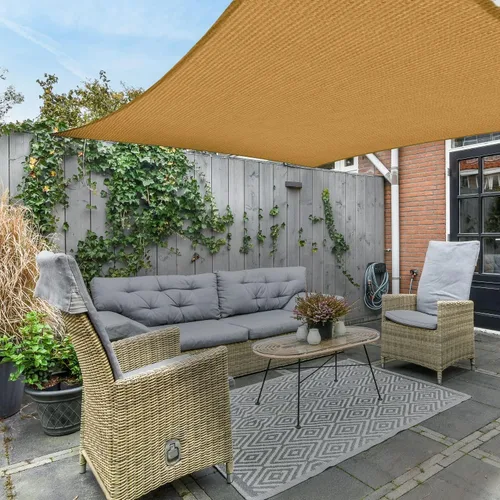 Vista 8 de AsterOutdoor - Toldo parasol rectangular de 6 x 10 pies, Toldo con bloqueador ultravioleta para patio, patio trasero, césped, jardín, actividades al
