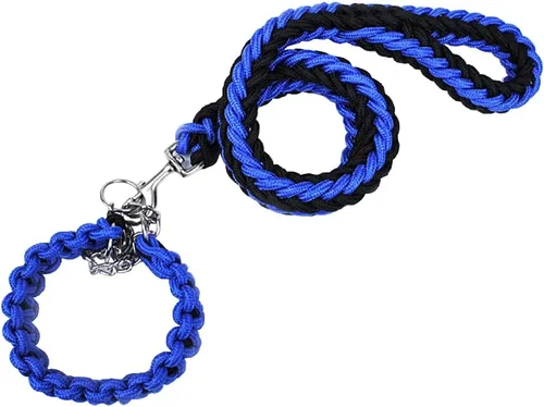 Vista 18 de Cuerda trenzada de nailon resistente, correa fuerte para perro de 4 pies y collar de entrenamiento para perros pequeños a grandes