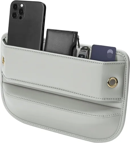 Vista 13 de Owntow Relleno Universal de Espacios para Automóvil, Organizador de Relleno de Espacios de Asiento de Cuero Premium, Elementos Esenciales para 1