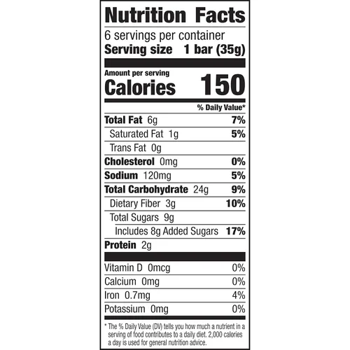 Vista 2 de Nature Valley – Cuadros de avena horneados suavemente, canela y azúcar moreno, 6 unidades, 7.44 OZ