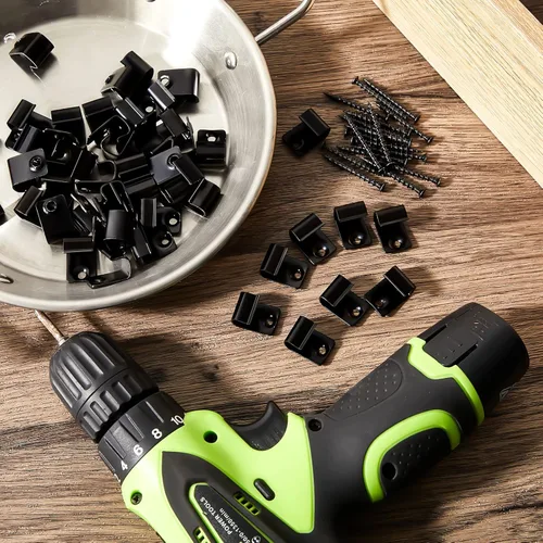 Vista 7 de Clips de arranque de acero inoxidable 304, clips universales para cubierta con tornillos para cubiertas compuestas, sujetadores ocultos