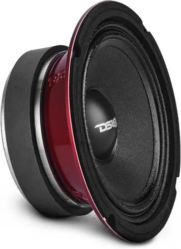 Vista 22 de Altavoz DS18 PRO de rango medio, cúpula en compresión de aluminio roja, altavoces de puerta de audio de alta calidad para auto o camión sistema