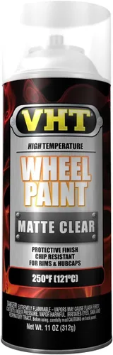 Vista 8 de VHT SP187 Pintura para ruedas de alta temperatura, pintura en aerosol negra brillante, lata de aerosol de 11 onzas Negro