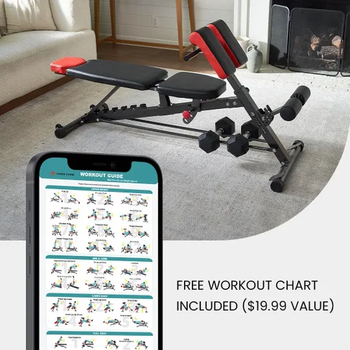 Vista 8 de Finer Form - Banco de pesas multifuncional FID para entrenamiento corporal todo en uno – Extensión de espalda hiper, silla romana, banco ajustable