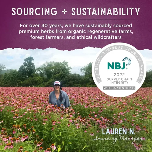 Vista 7 de WishGarden Herbs - Suplemento de apoyo para las náuseas matutinas de hierbas totalmente naturales con hoja de menta y cardamomo, soporte