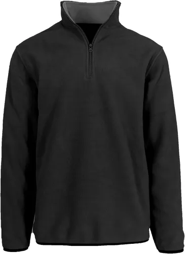 Vista 9 de JH DESIGN GROUP Sudadera Pullover Térmica de Forro Polar con Cremallera de un Cuarto para Hombre de Manga Larga Suéter de Peso Medio en 6