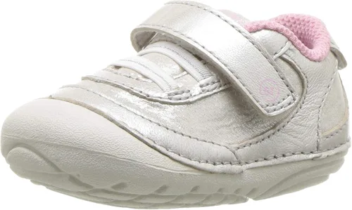 Stride Rite Soft Motion - Tenis casuales Jazzy para bebés y niñas pequeñas Oro Rosa