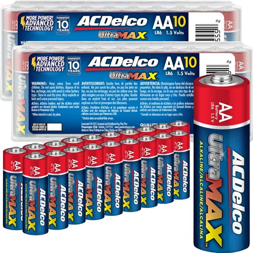 Vista 9 de Powermax ACDelco UltraMAX 10 pilas AAA triples, batería alcalina con tecnología avanzada para el hogar y la oficina, vida útil de 10 años, embalaje