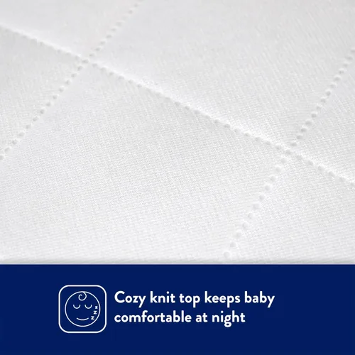 Vista 3 de Kolcraft Protector de colchón de cuna impermeable y ajustable, funda protectora de colchón y funda de cama infantil, duradera y cómoda, lavable a