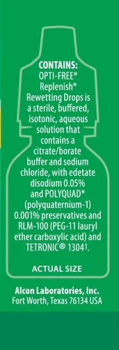Vista 4 de Opti-Free Gotas reponedoras de rehumedecimiento, 0.33 onzas líquidas (paquete de 2)