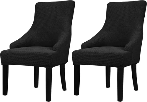 Vista 57 de Lellen Funda elástica de terciopelo para silla con respaldo de ala, funda protectora reutilizable para comedor, banquete, decoración del hogar, etc.