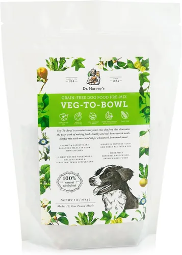 Vista 11 de Dr. Harvey's Veg-to-Bowl - Alimento para perros, mezcla de base deshidratada de grado humano para perros, mezcla holística sin granos