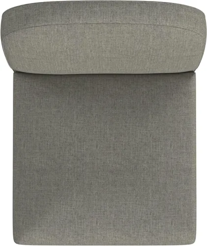 Vista 7 de HomePop Decoración del hogar Taburete tapizado con respaldo redondeado Taburetes de bar de 24 pulgadas Muebles decorativos para el hogar